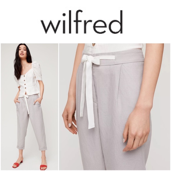 Aritzia Pants - Wilfred • Allant Pant in Soft Grey - Size 8